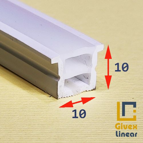 لاین نوری توکار پروفیل سیلیکونی لاین نوری توکار 10 برش 10 میل