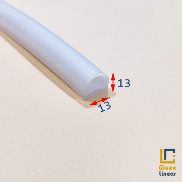 لاین نوری توکار پروفیل سیلیکونی لاین نوری نیم دایره 13 برش 13 میل