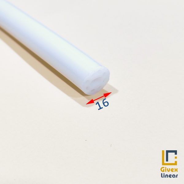 گیوکس پروفیل سیلیکونی لاین نوری گرد قطر 16 میل